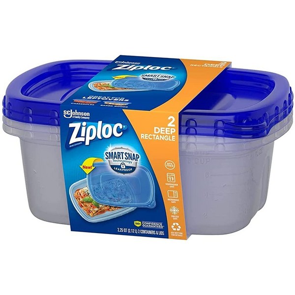 Ziploc 대형 직사각형 용기