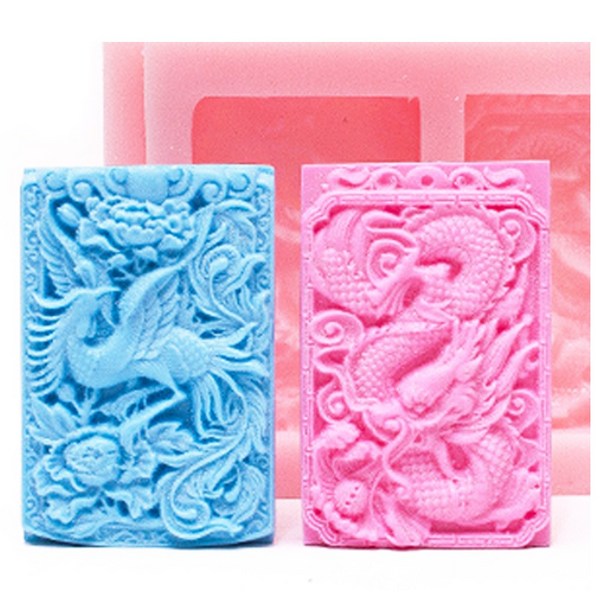  제이앤메이드 미니 봉황 용 2종몰드 수제몰드 