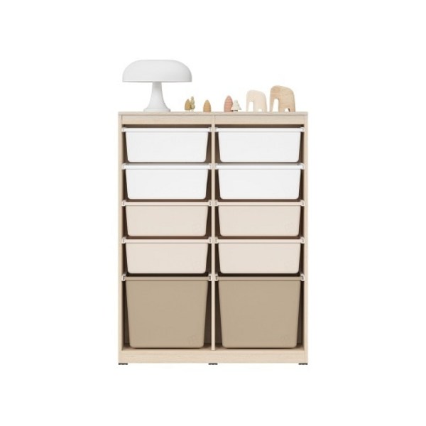 한샘 샘키즈 수납장 870 브라운, {"색상(몸통/박스)":"(몸통)크림화이트/(박스)화이트/블루/브라운(C)"}