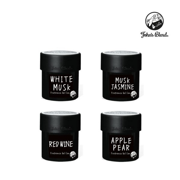 [공식스토어] 존스블랜드 감성템 프래그런스 젤 캔(Can)차량용 실내방향제, 머스크자스민, 4개