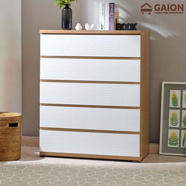  가이온 코드 5단 1000 서랍장, 아카시아화이트 