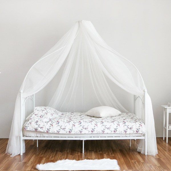  [마켓비] SSOPHIA 캐노피침대 슈퍼싱글 120200, 에그화이트프레임만 