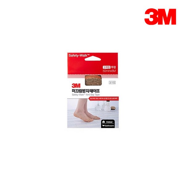  3M 미끄럼방지 테이프 50mm x 5M 실내용5M (투명), 1개 