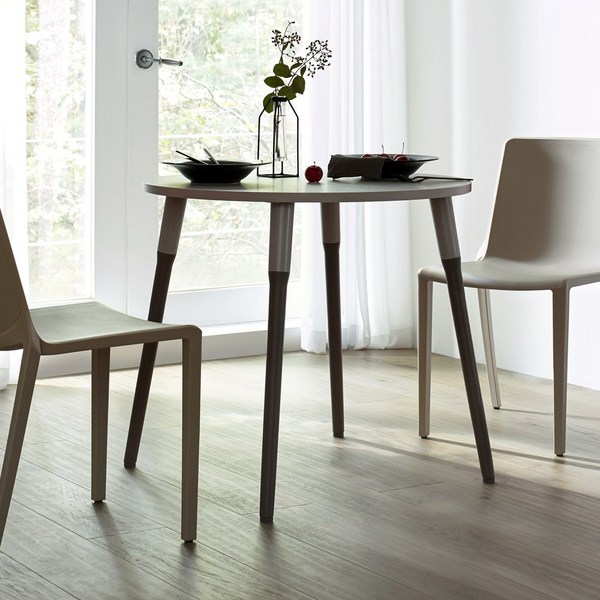 일룸 레마 800폭 다목적 원형테이블, 그레이매트