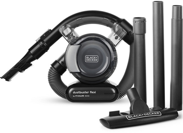 블랙앤데커 플렉시 핸디 무선 코끼리코 청소기 TPD1420BK, 블랙