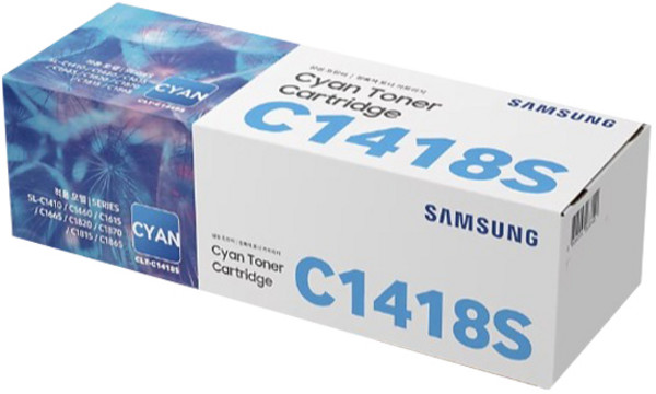 삼성전자 정품 토너 CLT-C1418S, 1개, 사이안