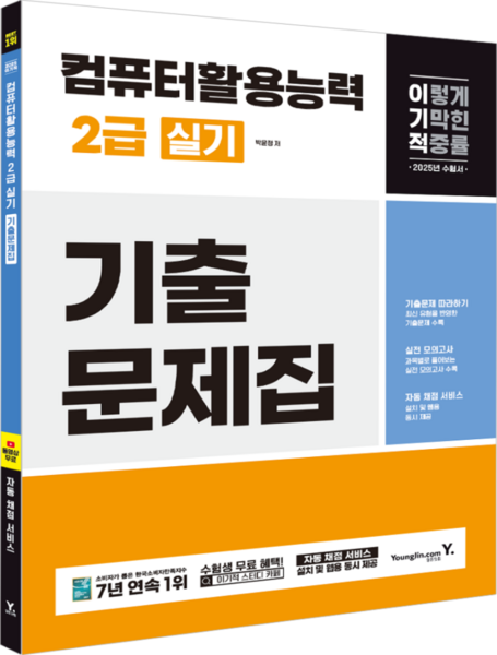 2025 이기적 컴퓨터활용능력 2급 실기 기출문제집, 영진닷컴
