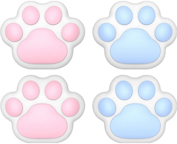 이이네 스위치2 조이콘 아날로그 냥발 2종 x 2p 세트, 핑크, 블루, 1세트, L1147