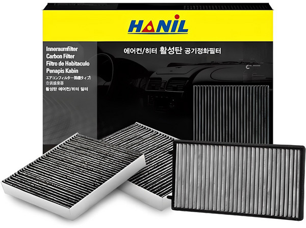 한일 활성탄 자동차 에어컨필터, c174, 3개