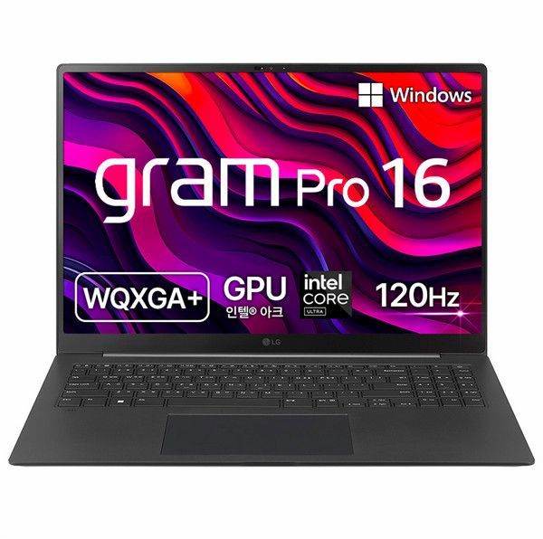 LG전자 2024 그램 Pro 16 코어Ultra5, 옵시디안 블랙, 512GB, 32GB, WIN11 Home, 16Z90SP-KA5BK