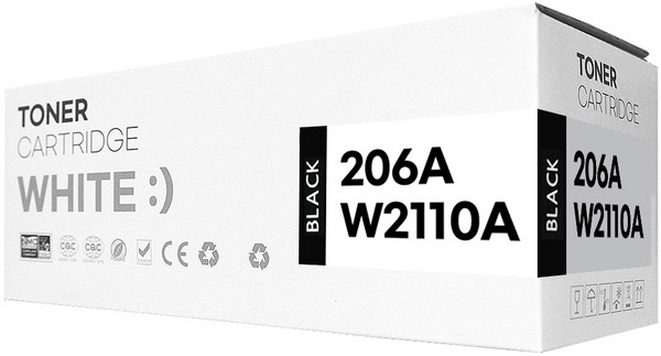 206A 토너 MFP M255nw M255dw M282nw M283fdn M283fdw 호환, 1개, W2110A 검정