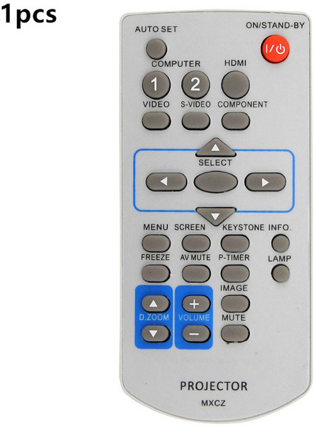 MXCZ 리모컨 파나소닉 프로젝터 PT-VX41 호환 VX41EA LX26HU PLX30HU LW25HU LX22U LX26 VX400 VX400U VW431D, 1개