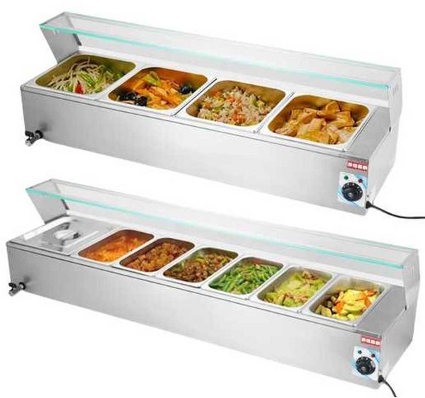미니 반찬 냉장고 구내 식당 레스토랑 신선유지 밧드, 220V 반찬 저장고(소형 6구)