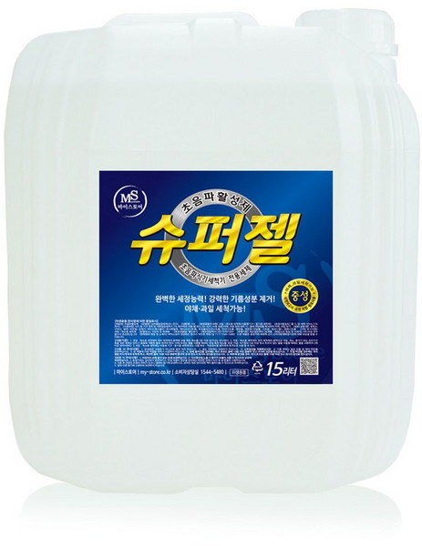 마이스토어 슈퍼젤 초음파활성제 초음파식기세척기세제 식기세척기세제 업소용세제 업소용, 1개, 15L