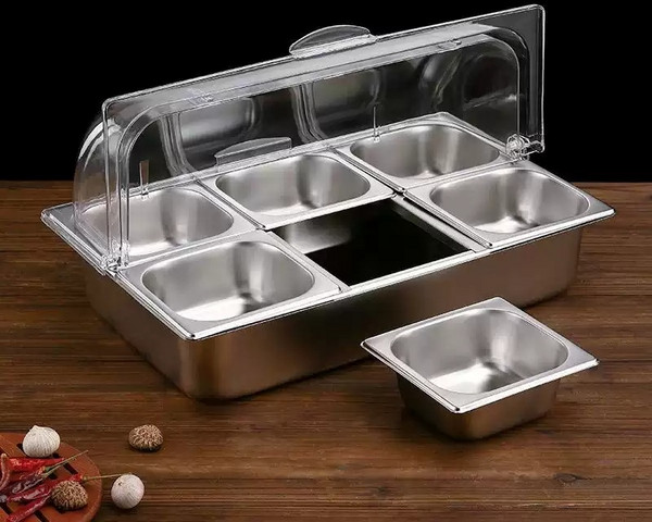 미니 반찬 냉장고 가게 냉장 토핑 진열대 영업용 셀프바 식재료 쇼케이스, 20.물통15cm-철판10cm-플립커버