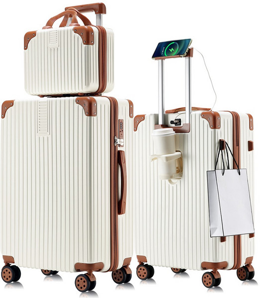 [3년AS] REGESY 캐리어 14인치 20인치 24인치 27인치 28인치 기내용 다용도 중대형 하드 가벼운 여행 캐리어 2종 세트