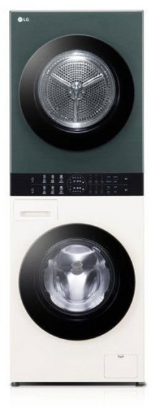 LG 워시타워 컴팩트 트롬 오브제 드럼 세탁기 건조기 세트 13kg 12kg 1등급 베이지 그린, W10EGN