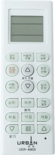 엘지 휘센 무설정 냉 난방 에어컨 리모컨 UER-A900 LG, 단품, 1개