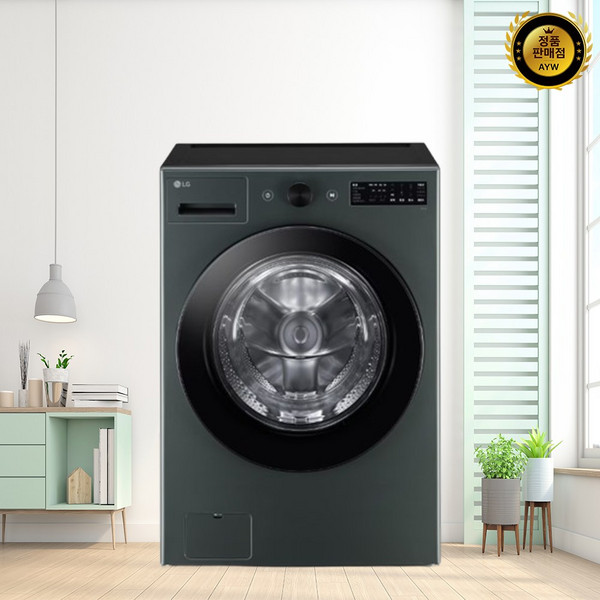 LG전자 트롬 오브제컬렉션 드럼세탁기 FG21EN 21kg 방문설치, 그린, FG21GN