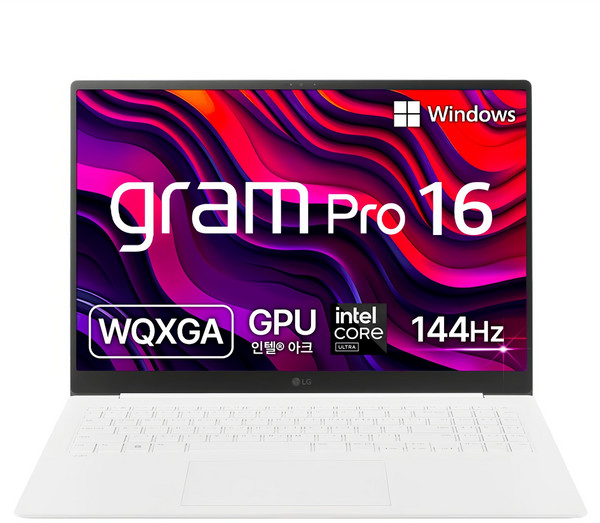 LG 2024 그램 Pro 16인치 WQXGA 고해상도, 1.199kg 초경량, 144Hz, 인텔 코어 Ultra5, 전문가 작업용 (16Z90SP-GA5CK)