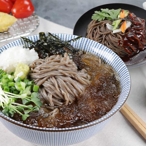 생메밀면 12인분 + 메밀장국 6봉 + 비빔소스 6봉, 1kg, 2개