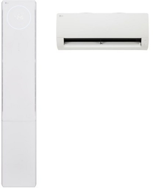 LG 휘센 22평+6평 인버터 2IN1 스탠드 +벽걸이에어컨 FQ22FU2EA2(뷰), 일반배관형, FQ22FU2EA2
