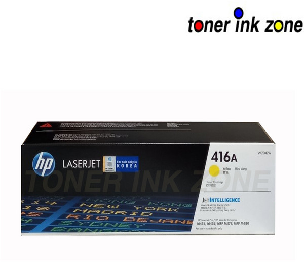 HP W2042A [416A] 노랑 정품토너 HP Color Laserjet Pro M454dw M454nw M454dn M455dn MFP M479dw M479fdw M480f, 1개