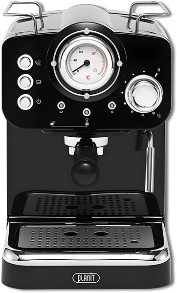 플랜잇 에스프레소 커피머신 2in1, 블랙, (플랜잇 도우) PCM-F15B