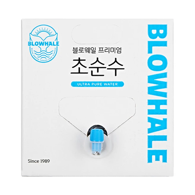 블로웨일 초순수 정제수 파우치 타입, 10L, 1개