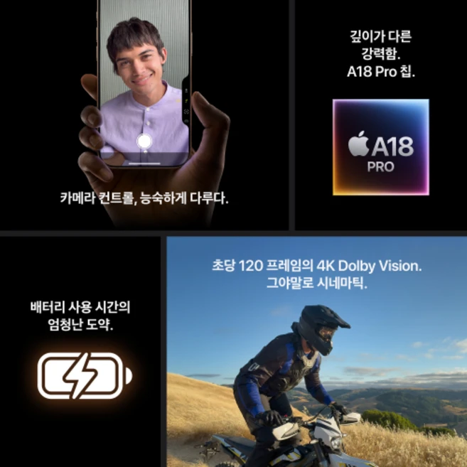 Apple 정품 아이폰 16 Pro 자급제, 화이트 티타늄, 128GB