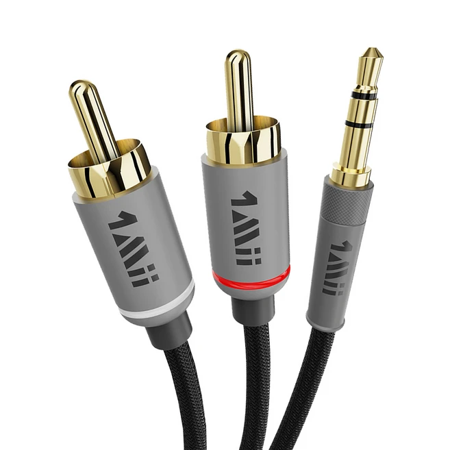 추천1 aux 3.5mm to 2 rca 오디오 케이블 혼합색상