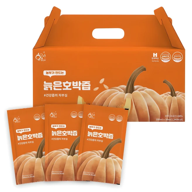 황금이네 국내산 늙은호박즙, 5L, 1개