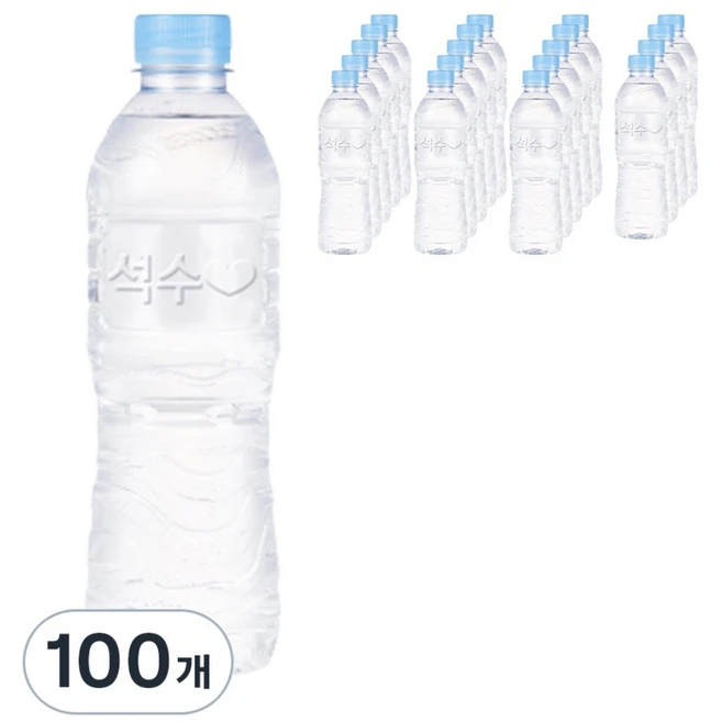 석수 무라벨, 500ml, 100개