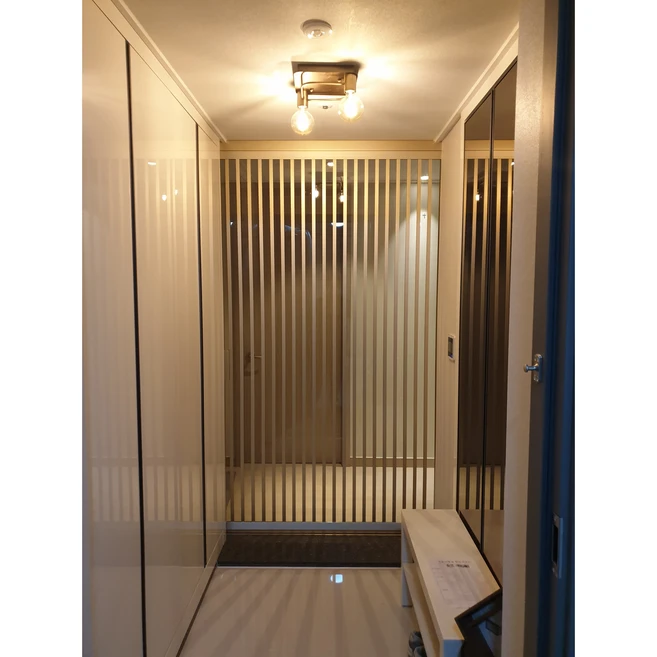 [아이앤지중문] 원슬라이딩 아노다이징 간살 현관 거실 중문, ~108cm, 6cm, 1개