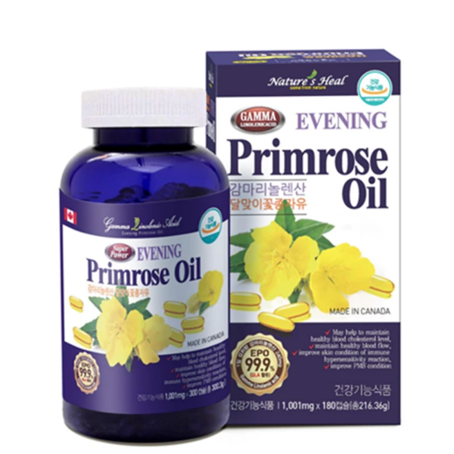 [한정수량 특가] 캐나다직수입 VIP 감마리놀렌산 달맞이꽃종자유 (1001mg * 180캡슐) 'Evening Primrose Oil', 1개, 180정