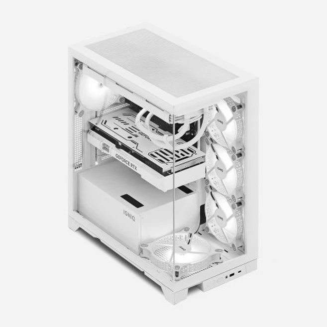 이그닉 [윈도우11 홈] AMD 9900X RTX 5080 게이밍 데스크탑 컴퓨터 이그닉 인테그 마스터 9958, NVMe 4.0 1TB, 32GB RAM