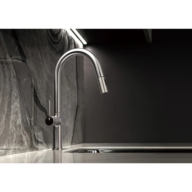 비반트 프리미엄 무광 거위목 주방 싱크대수전 VIVANT VA120(MS), 1개