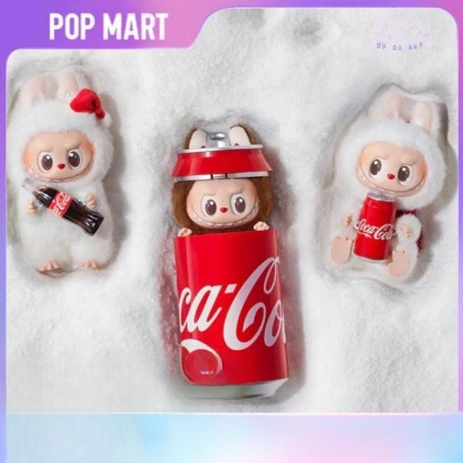 POPMART라부부 코카콜라 시리즈 인형 키링 팝마트 정품, 1개