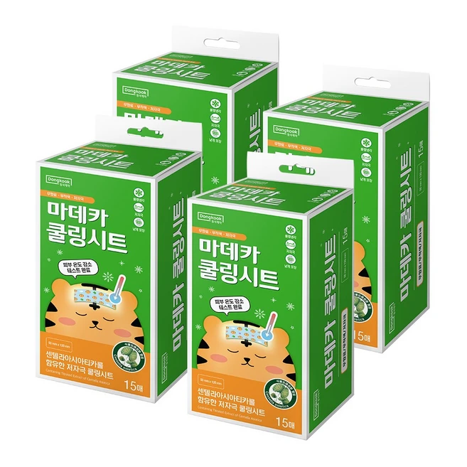 마데카 쿨링시트, 15개입, 4개