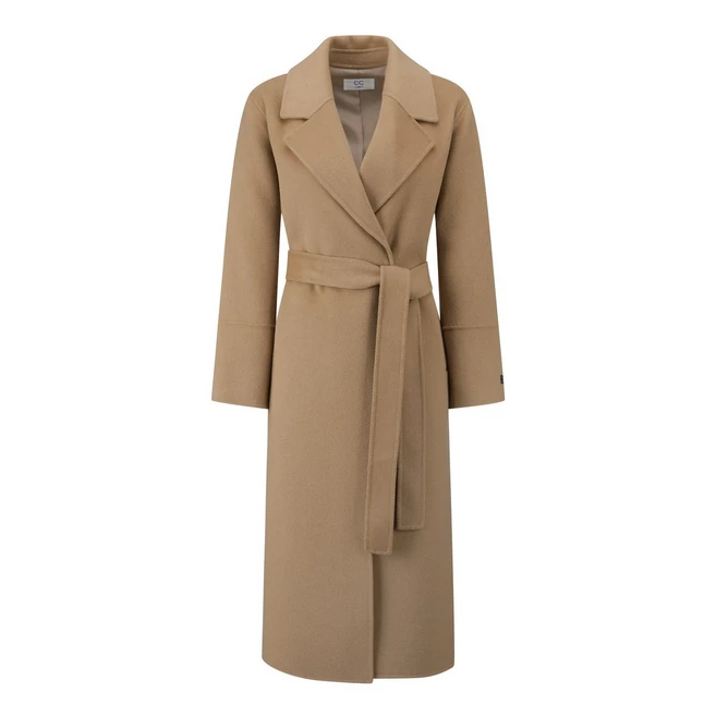 씨씨콜렉트 중계점 캐시미어 블렌드 벨티드 롱코트 E244MSH151