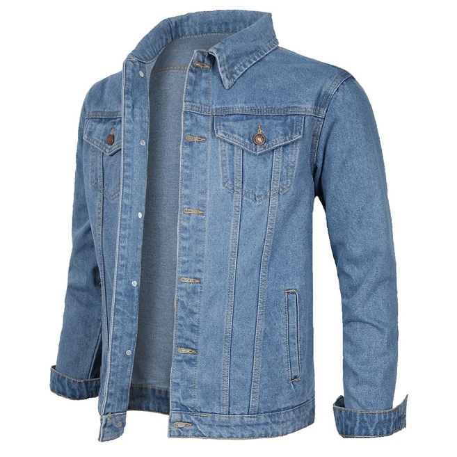 가우리 남성용 IC 베이직 데님 자켓 캐주얼 워싱 청 봄 가을