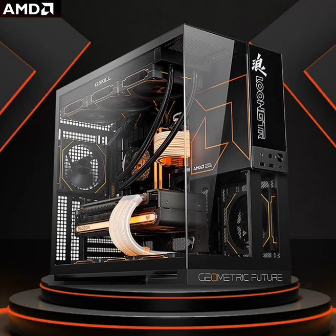 [ xc샵 ] 에이엠디 AMD 라이젠7 R7 9800X3D/RX7900XTX/RTX4080S 게이밍 컴퓨터 조립PC AR-9 98X 데스크탑, 버전1-9800X3D/32G/1TB, Free DOS, 1TB, 32GB, 블랙