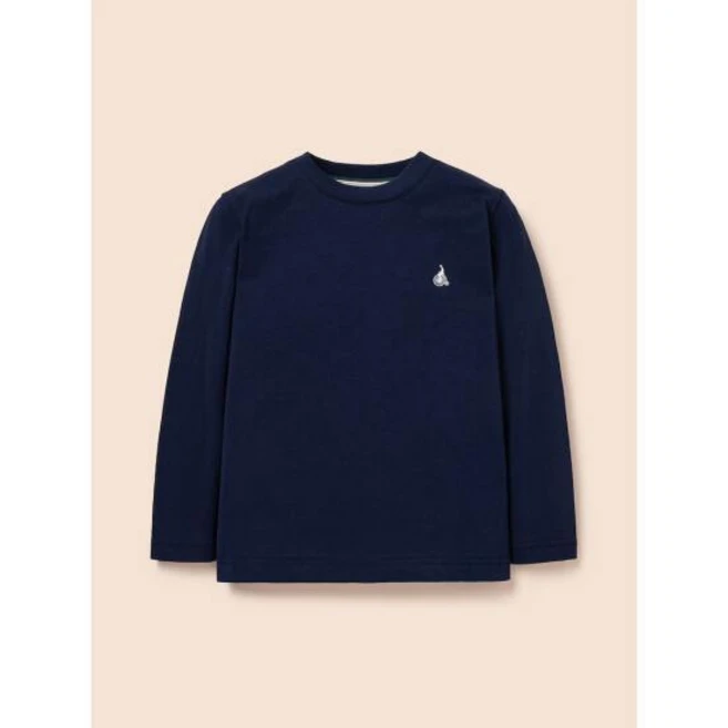 [정품] 빈폴키즈 [BEANPOLE KIDS] [Essential] 수피마 베이직 라운드 티셔츠 네이비 (BI5141UE2R) 트렌디한