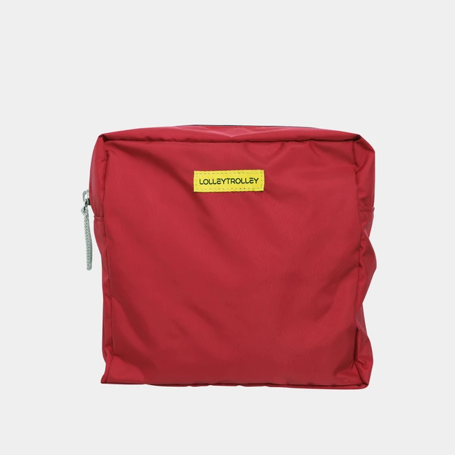 롤리트롤리 방수 소재 파우치 베리 레드