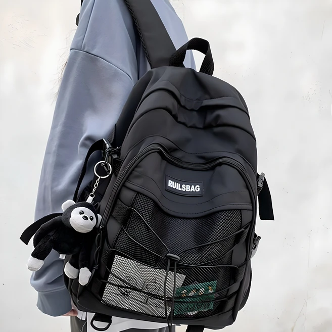 스미스 메쉬 스트링 백팩 대용량 남녀공용 캐주얼 가방