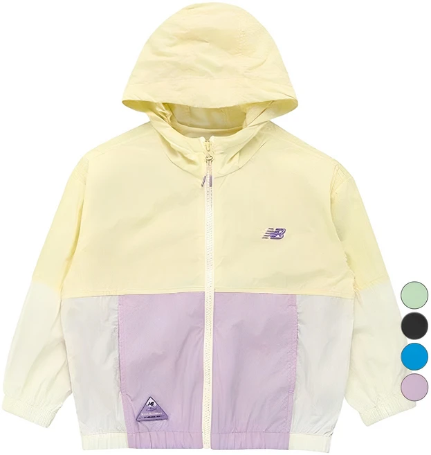 뉴발란스키즈 Fishing Club 2 컬러블럭 홑겹 바람막이