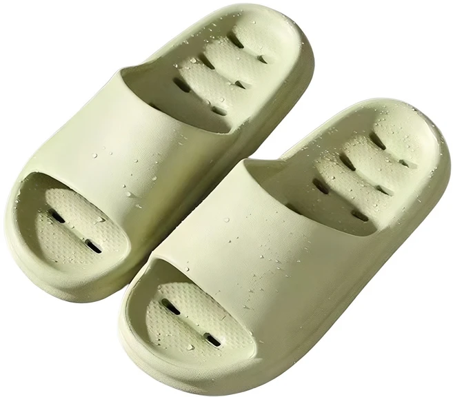 더뉴몰 미끄럼방지 물때 안끼는 화장실 슬리퍼 욕실화, 그린, 1개