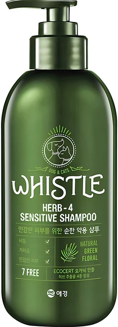 휘슬 허브4 약용 반려동물 샴푸, 500ml, 1개