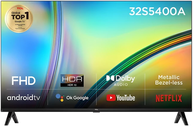 TCL FHD LED 안드로이드 TV, 80cm(32인치), 32S5400A, 스탠드형, 고객직접설치