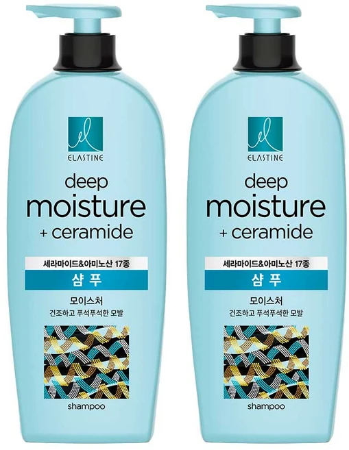 엘라스틴 세라마이드 모이스처 샴푸, 680ml, 2개